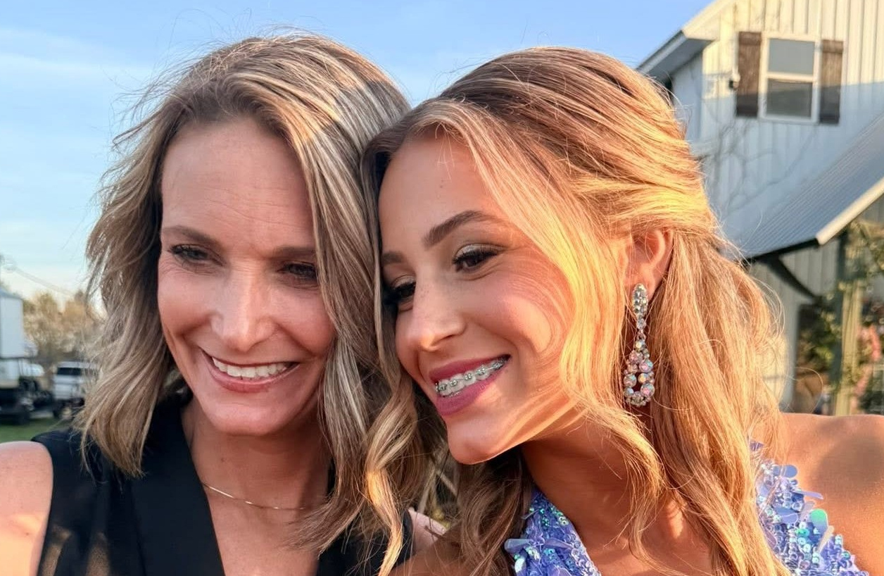 Real patient and mom smiling